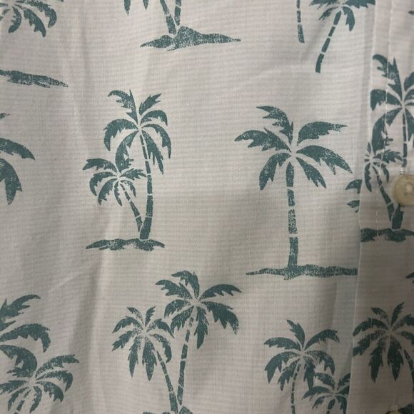Chaps Ralph Lauren Shirt Men's XL Tropical Hawaiian AOP Palm Tree Beach - Picture 4 of 6